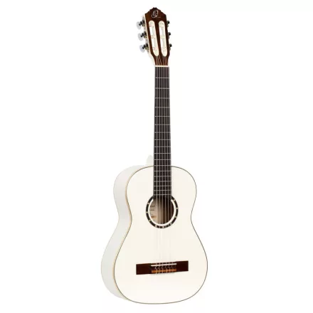 Ortega R121-1/2WH Klasszikus gitár, 1/2-es méret, fehér, tokkal