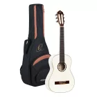Ortega R121-1/2WH Klasszikus gitár, 1/2-es méret, fehér, tokkal
