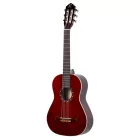 Ortega R121-1/2WR Klasszikus gitár, 1/2-es méret, vörös, tokkal