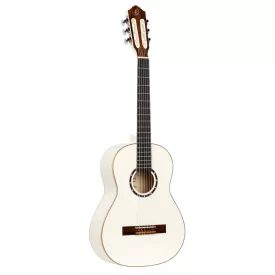 Ortega R121-3/4WH Klasszikus gitár, 3/4-es méret, tokkal