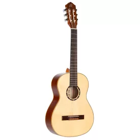   Ortega R121G-3/4 Klasszikus gitár, 3/4-es méret, natúr, tokkal