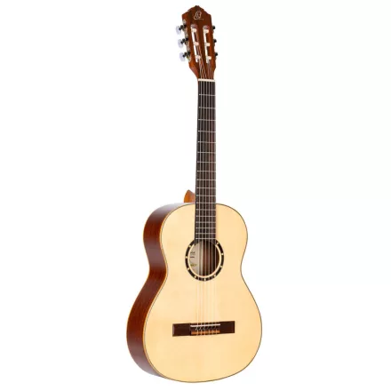 Ortega R121G-3/4 Klasszikus gitár, 3/4-es méret, natúr, tokkal