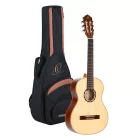 Ortega R121G-3/4 Klasszikus gitár, 3/4-es méret, natúr, tokkal