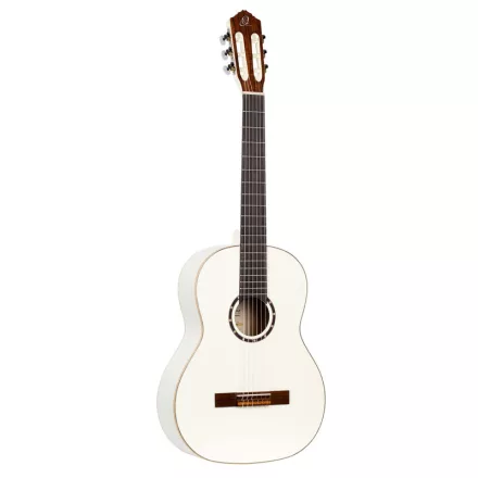 Ortega R121WH Klasszikus gitár, 4/4-es méret, fehér, tokkal