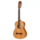 Ortega R122G-3/4 Klasszikus gitár, 3/4-es méret, fényes natúr, tokkal