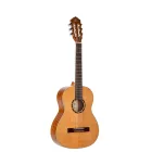 Ortega R122G-3/4 Klasszikus gitár, 3/4-es méret, fényes natúr, tokkal