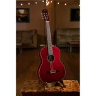 Ortega R131SN-WR Klasszikus gitár, 4/4-es méret, vékony nyakú, vörös, tokkal
