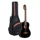 Ortega R221BK Klasszikus gitár, 4/4-es méret, fekete, tokkal