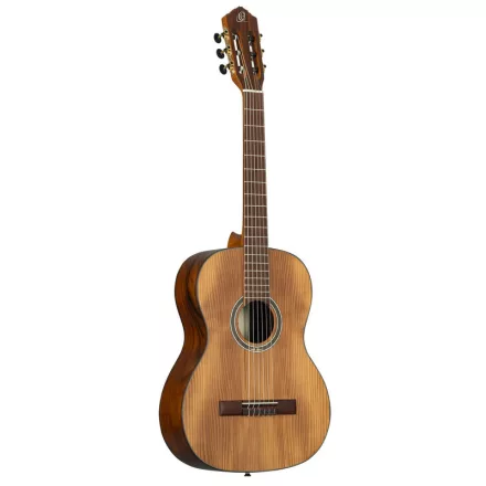 Ortega R23RO Nylon húros gitár, 4/4-es méret, sötétbarna, tokkal