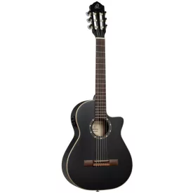 Ortega RCE125SBK-3/4 Elektro-klasszikus gitár