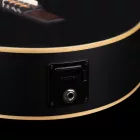 Ortega RCE125SN-SBK elektro-klasszikus gitár, fekete, tokkal