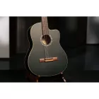 Ortega RCE125SN-SBK elektro-klasszikus gitár, fekete, tokkal