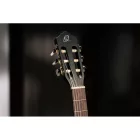 Ortega RCE125SN-SBK elektro-klasszikus gitár, fekete, tokkal