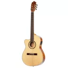 Ortega RCE138-T4-L  elektro-klasszikus gitár, vékony test, balkezes, tokkal