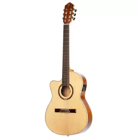   Ortega RCE138-T4-L  elektro-klasszikus gitár, vékony test, balkezes, tokkal