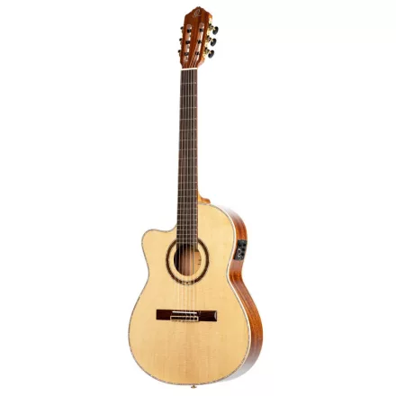 Ortega RCE138-T4-L  elektro-klasszikus gitár, vékony test, balkezes, tokkal