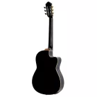 Ortega RCE138-T4BK-L  elektro-klasszikus gitár, vékony test, fekete, balkezes, tokkal