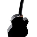 Ortega RCE138-T4BK-L  elektro-klasszikus gitár, vékony test, fekete, balkezes, tokkal