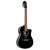 Ortega RCE138-T4BK elektro-klasszikus gitár, vékony test, fekete, tokkal