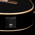 Ortega RCE138-T4BK elektro-klasszikus gitár, vékony test, fekete, tokkal