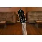 Ortega RCE138-T4BK elektro-klasszikus gitár, vékony test, fekete, tokkal