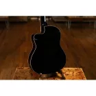 Ortega RCE141BK elektro-klasszikus gitár, fekete, tokkal
