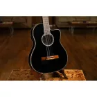 Ortega RCE145BK elektro-klasszikus gitár, fekete, tokkal