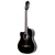 Ortega RCE145LBK elektro-klasszikus gitár, balkezes, fekete, tokkal