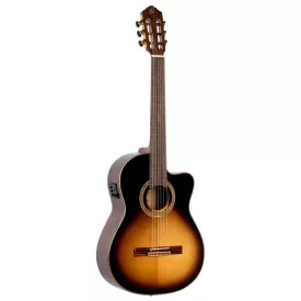 Ortega RCE158SN-TSB elektro-klasszikus gitár, tokkal