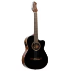 Ortega RCE238SN-BKT elektro-klasszikus gitár, fekete, tokkal