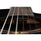 Ortega RCE238SN-BKT elektro-klasszikus gitár, fekete, tokkal