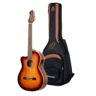 Ortega RCE238SN-FT-L elektro-klasszikus gitár, balkezes, tokkal