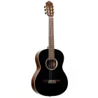 Ortega RE238SN-BKT elektro-klasszikus gitár, fekete, tokkal