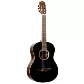 Ortega RE238SN-BKT elektro-klasszikus gitár, fekete, tokkal