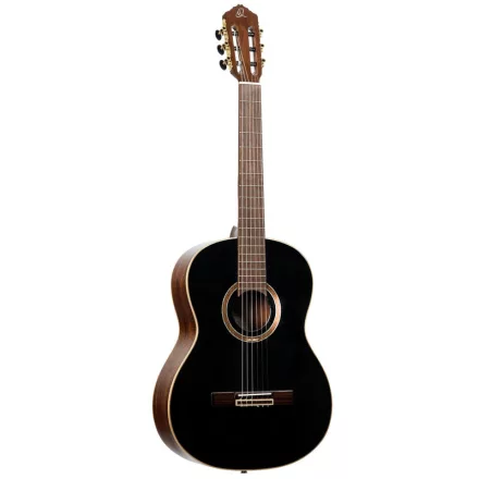 Ortega RE238SN-BKT elektro-klasszikus gitár, fekete, tokkal