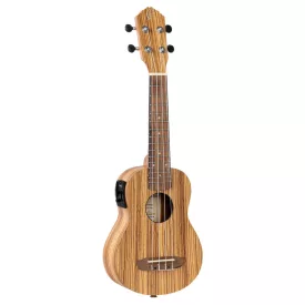 Ortega RFU10ZE Szoprán ukulele, előerősítővel, tokkal