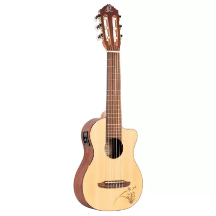 Ortega RGL5CE elektro-klasszikus gitár, 1/8-os méret, natúr