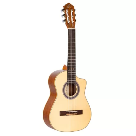 Ortega RQ38 klasszikus gitár, 1/2-es méret, natúr