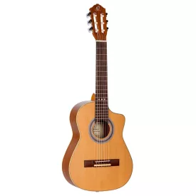   Ortega RQ39E elektro-klasszikus gitár, 1/2-es méret, natúr