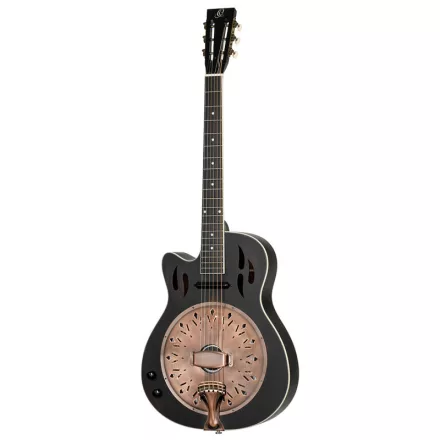 Ortega RRG40CE-DBK-L Rezonátoros gitár, balkezes, fekete