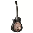 Ortega RRG40CE-DBK-L Rezonátoros gitár, balkezes, fekete