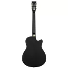 Ortega RRG40CE-DBK-L Rezonátoros gitár, balkezes, fekete