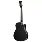 Ortega RRG40CE-DBK-L Rezonátoros gitár, balkezes, fekete