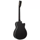 Ortega RRG40CE-DBK-L Rezonátoros gitár, balkezes, fekete