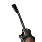 Ortega RRG40CE-DBK-L Rezonátoros gitár, balkezes, fekete