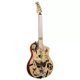   Ortega TourPlayer RTPG-LS2 elektro-klasszikus gitár, huzattal