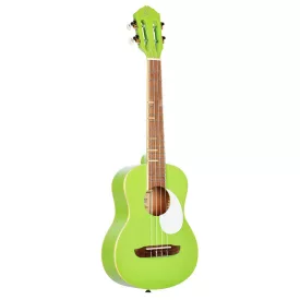Ortega RUGA-GAP Ukulele, zöld, tokkal