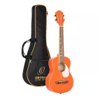 Ortega RUGA-ORG Ukulele, narancssárga, tokkal