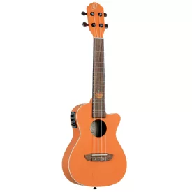   Ortega Halloween edition elektro-akusztikus koncert ukulele, Pumpkin Orange