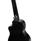 Ortega RUHZ-CE-STAR Koncert ukulele, fekete, tokkal
